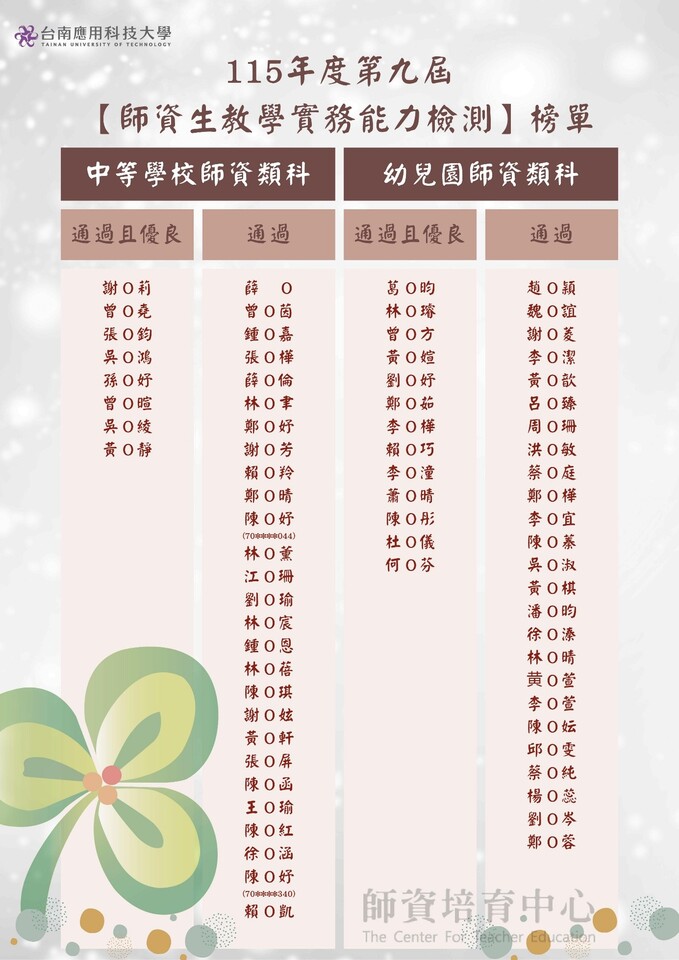 ｜115年｜【主軸HA】115年度第九屆「教學實務能力檢測」圖片